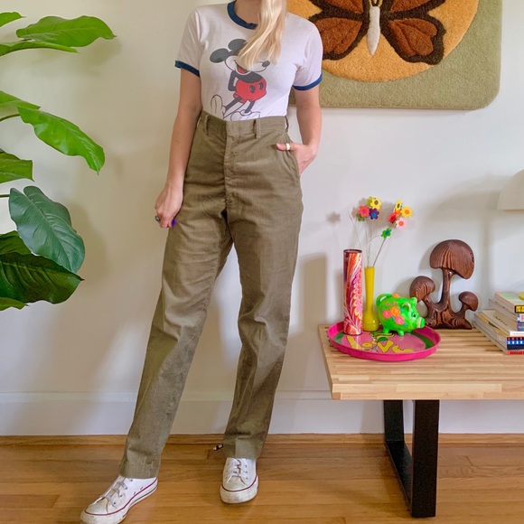 Vintage Pants - Vintage 1960s corduroy trousers unisex 32x29